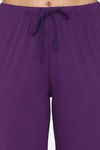 Coucou Printed Pyjama Set - Bright Violet — thumbnail 10